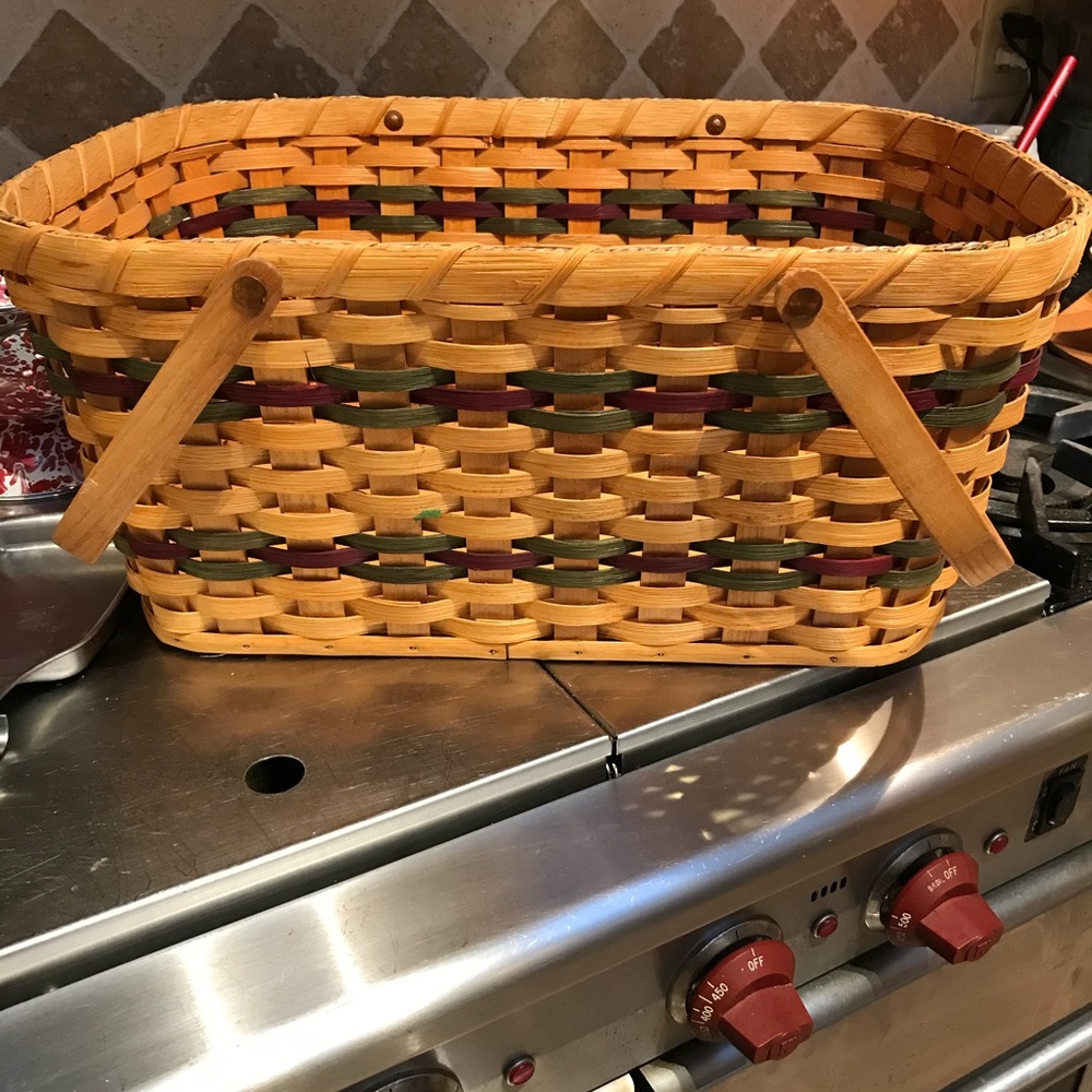Amish made picnic basket